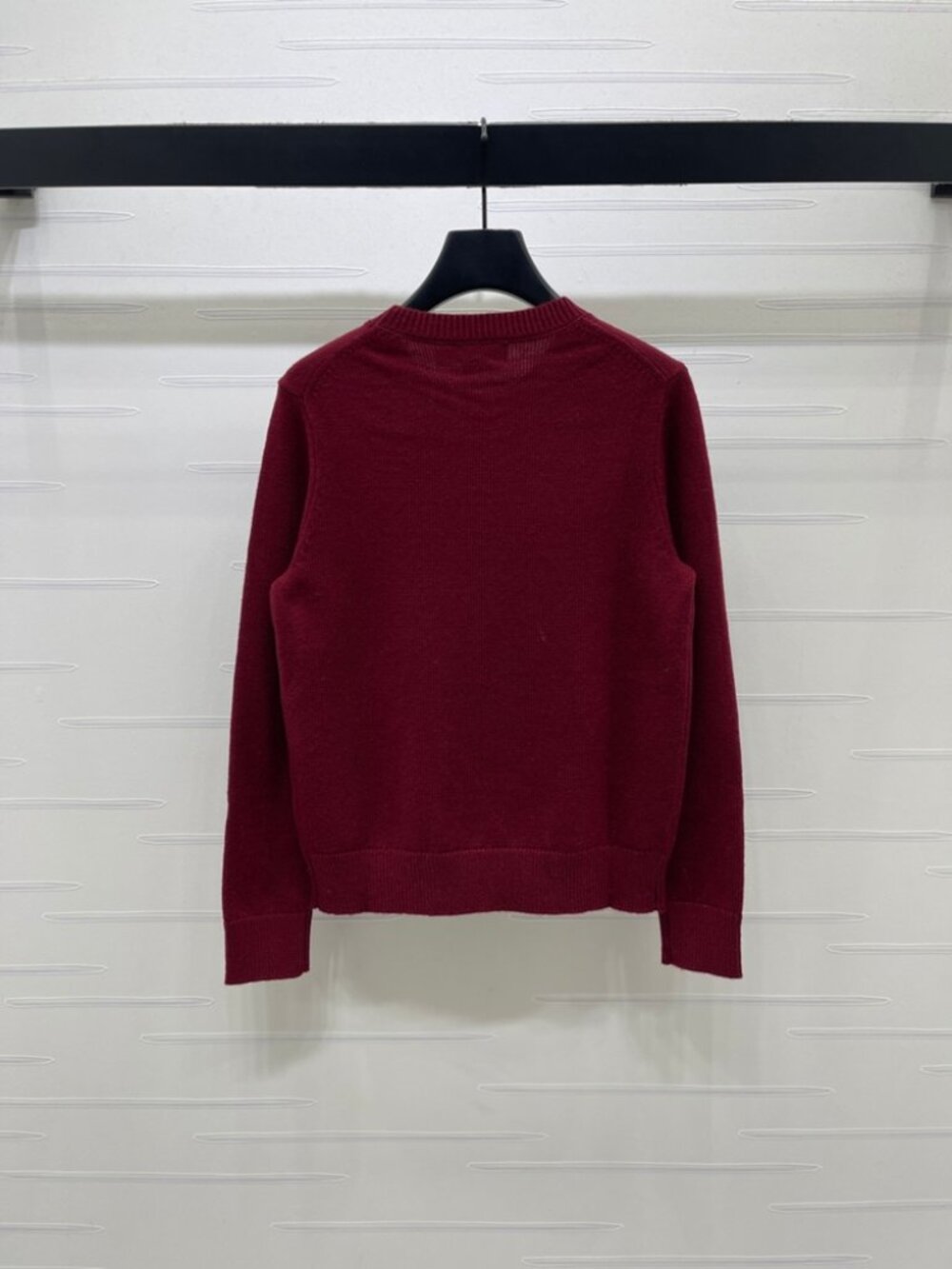 Polo Ralph Lauren Burgundy Polo Bear Crewneck Knit Sweater - Picture 7 of 7